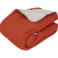 Linnea Couette hiver 260x240 cm COCOON BICOLORE Gingembre/Galet garnissage fibre polyester 400g/m2* Couette