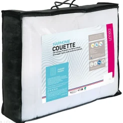 Couette hiver 200x200 cm HARMONIE garnissage fibre polyester 450g/m2><noscript><img width=