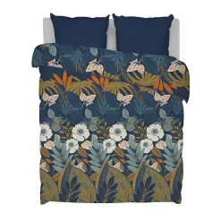 Bleu Calin Couette Imprimée Chaude 140x200cm LA FLORALE* Couette