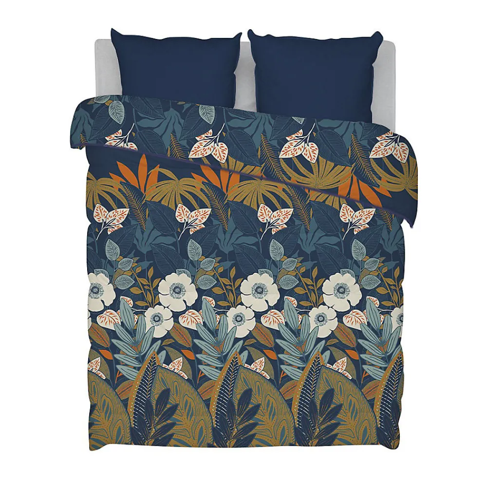 Bleu Calin Couette Imprimée Chaude 140x200cm LA FLORALE* Couette