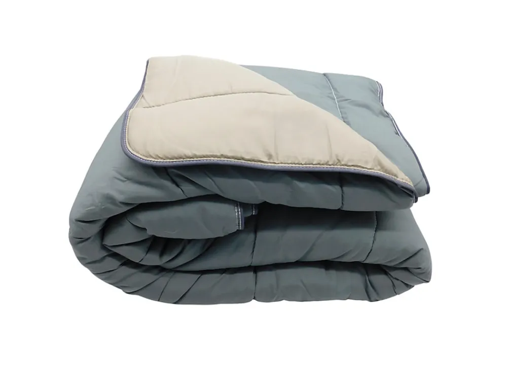 Couette légère Gris foncé / Taupe - 2 personnes 220 x 240 - 13242-3>Mortreux Sale