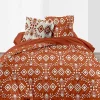 Couette légère imprimée / Uni Terracotta - 1 personne 140 x200 - Toutes saisons - 29187>Mortreux Best