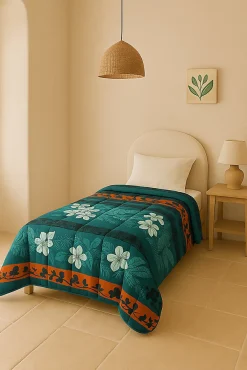 Couette Légère Imprimée Végétal - 1 Personne 140x200 - 20877>Mortreux Sale