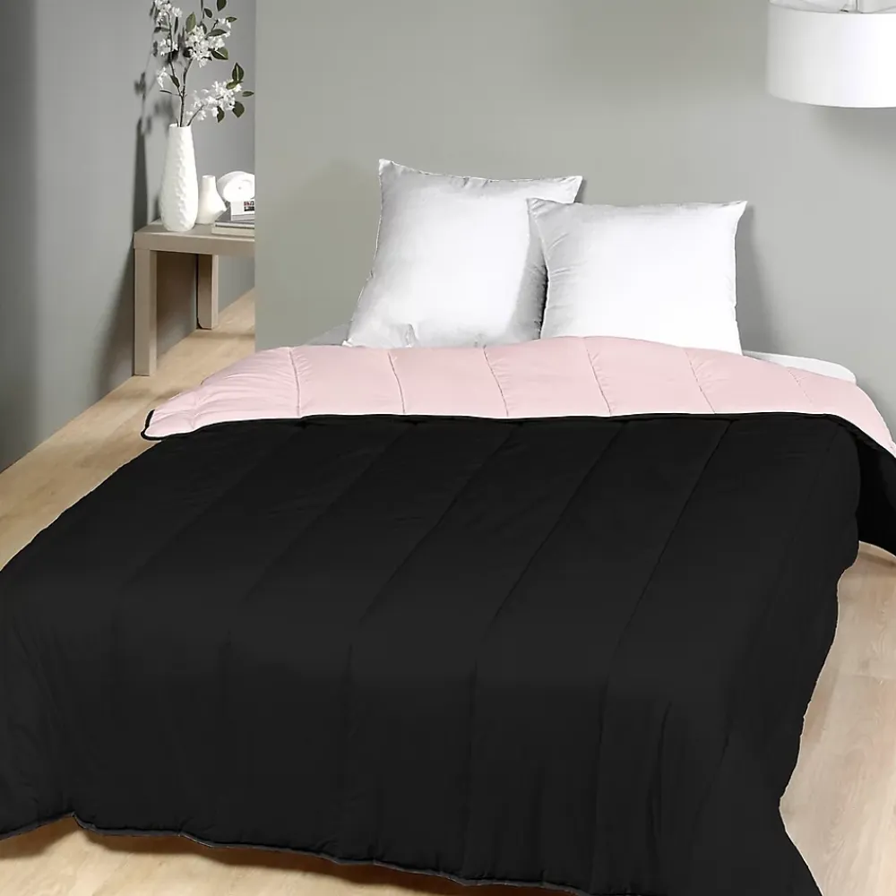 Mortreux Couette légère Noir / Rose pale - 2 personnes 220 x 240 - 13242-2* Couette