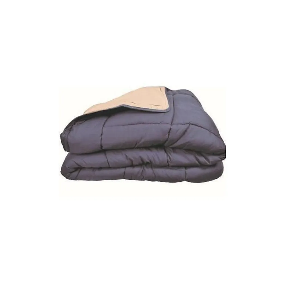 Toison d'Or Couette Microfibre 400g/m² CALGARY Petrole & Mastic 140x200cm* Couette