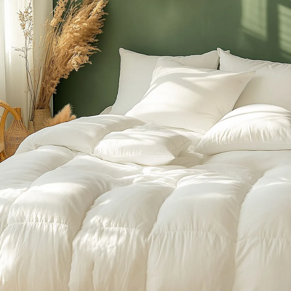 Couette naturelle - Chaude - 70% duvet anti-acarienne 200x200 cm APPALACHES>Sensei Maison
