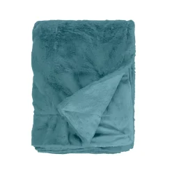 Sacasa Couette Plaid bleue MINNOR 100% Polyester - 130x170 cm -* Boutis, Couvre-Lit, Édredon
