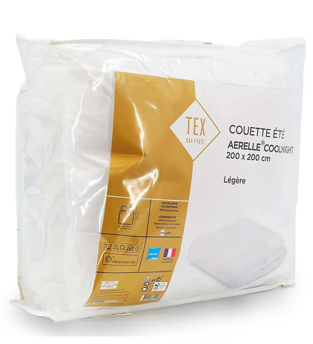 Couette été légère 200g 200 x 200 cm pour lit 1 place>Abeil Online