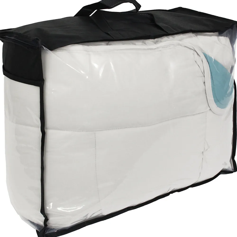 Couette été 240x220 cm COCOON BICOLORE Lac/Galet garnissage fibre polyester 200g/m2>Linnea
