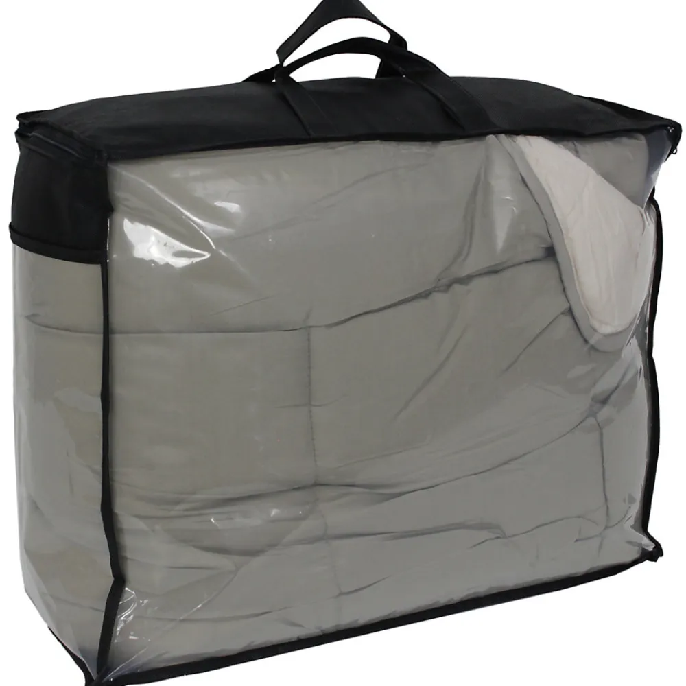 Couette été 260x240 cm COCOON BICOLORE Taupe/Lin garnissage fibre polyester 200g/m2>Linnea Discount