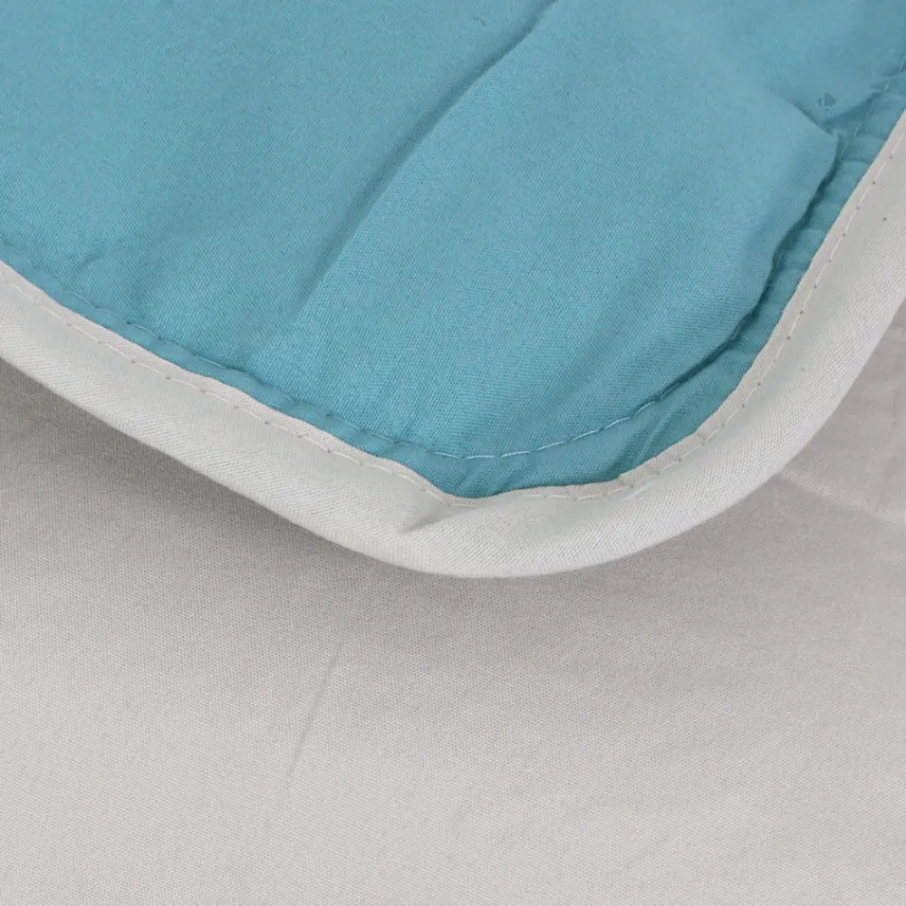 Couette été 140x200 cm COCOON BICOLORE Lac/Galet garnissage fibre polyester 200g/m2>Linnea Best