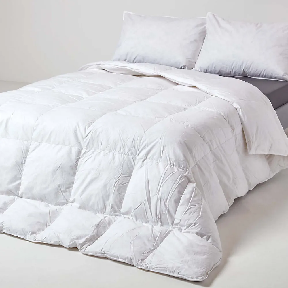 Couette tempérée 135 x 200 cm en duvet et plumes d'oie 10.5 Tog ->Homescapes Online