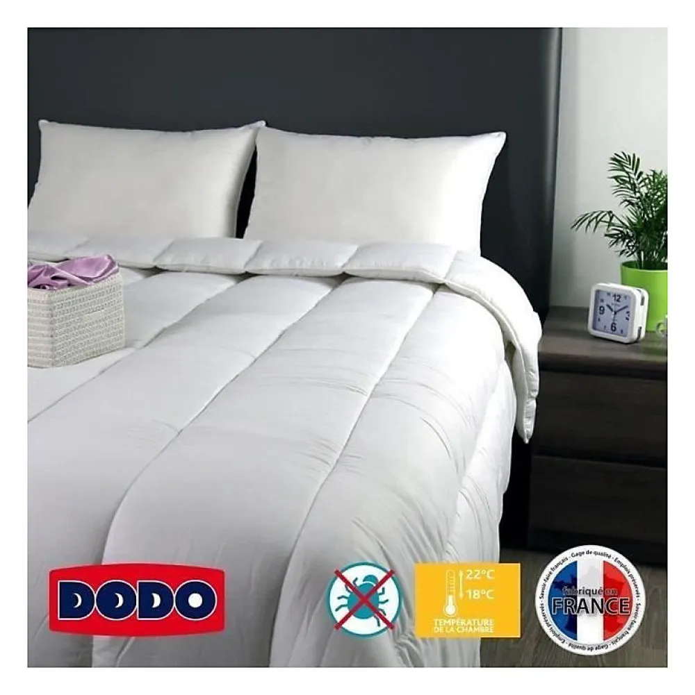 Couette tempérée Belle Nuit - 220 x 240 cm - 350gr/m² - Blanc ->Dodo Best