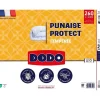 Dodo Couette tempérée 240x260 cm - 2 personnes - Protection anti punaise, anti acarien - 300G/m² - Blanc - Fabriqué en France* Couette