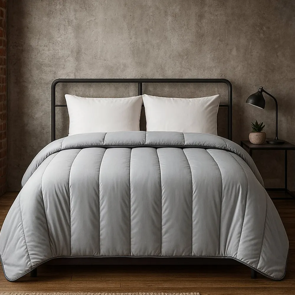 Couette tempérée Gris Clair - 2 Personnes 240x260 - 10417>Mortreux Hot