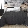 Couette tempérée Gris et blanc 300g 140 x 200 pour lit 1 place>Abeil Outlet