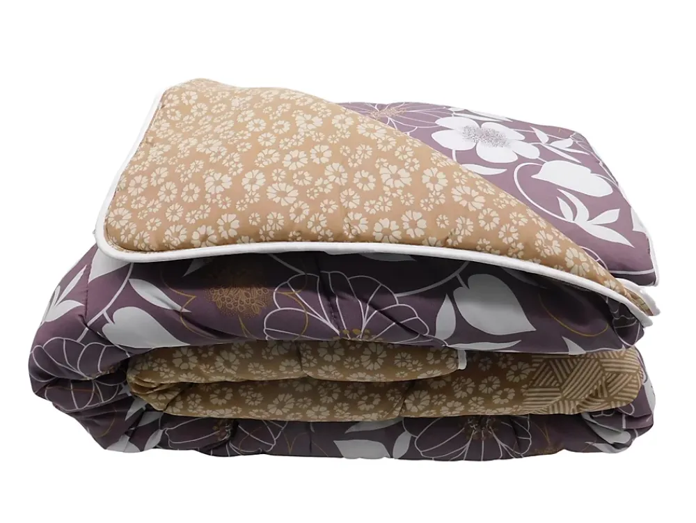 Mortreux Couette tempérée imprimée bouquet - 2 personnes 220 x 240 - mi saison - 20882* Couette