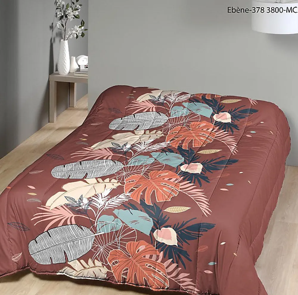 Mortreux Couette Tempérée Imprimée Ebène - 1 Ou 2 Personnes 200 x 200 - 16024* Couette