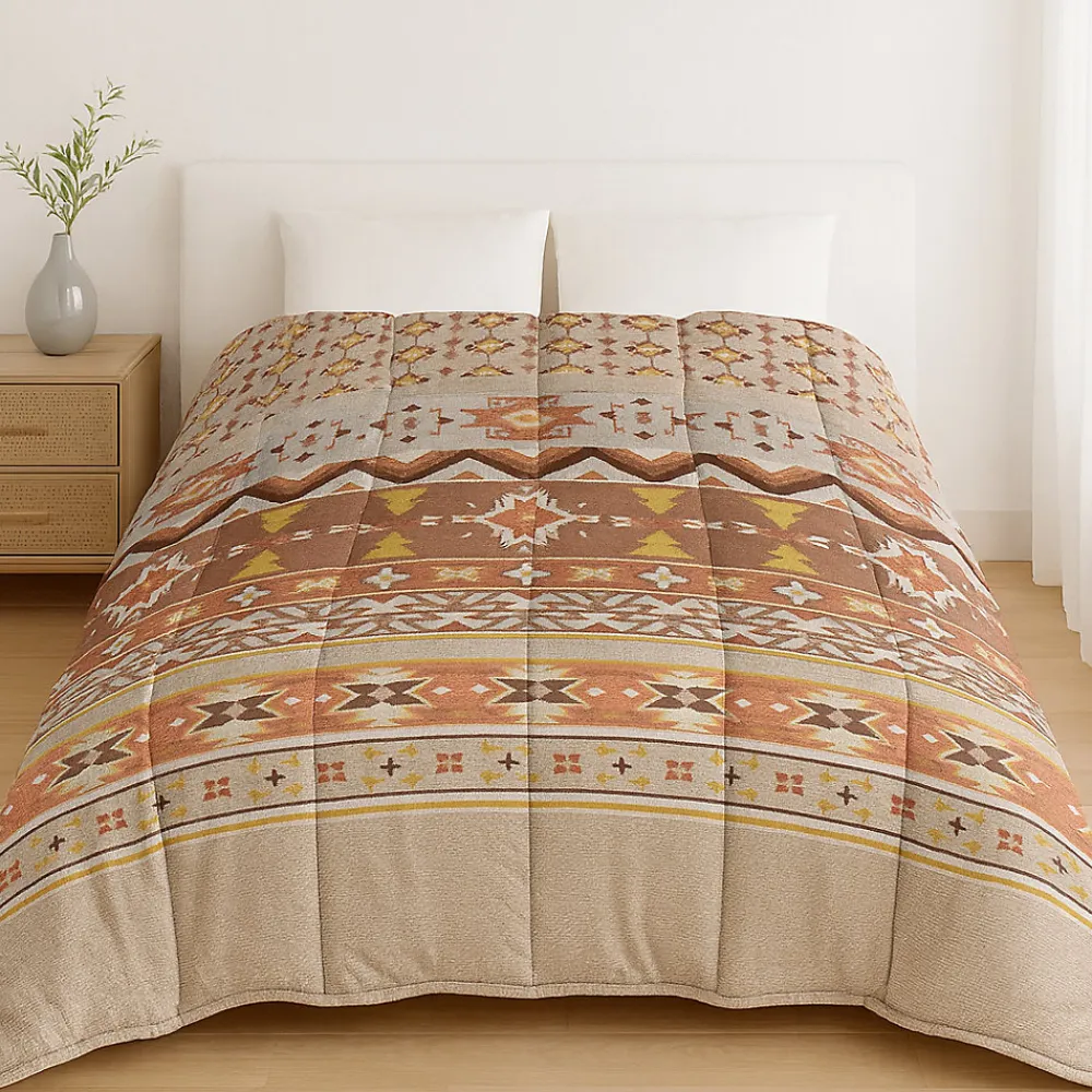 Couette Tempérée Imprimée Ethnic - 1 Ou 2 Personnes 200 x 200 - 20884>Mortreux Outlet