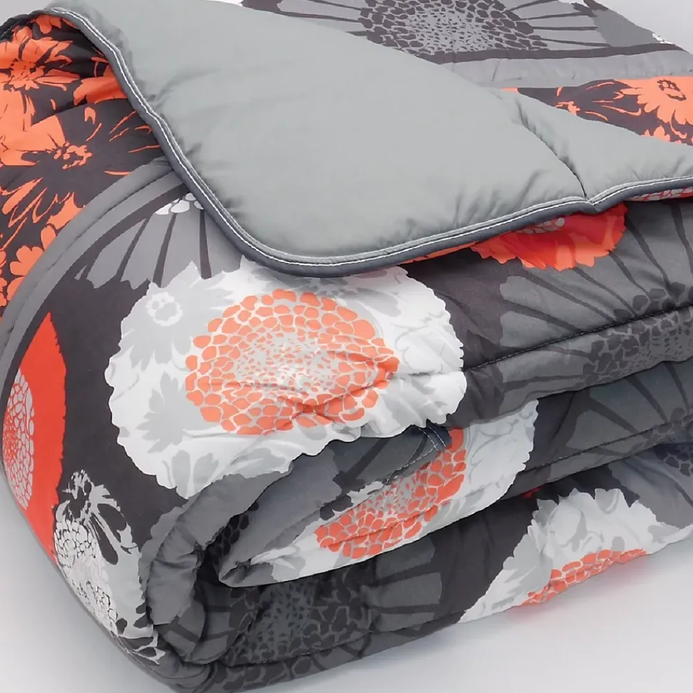 Mortreux Couette Tempérée Imprimée Japonisant/gris - 1 Personne 140 x 200 - 10407* Couette