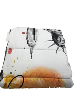 Couette Tempérée Imprimée New York Colors - 1 Personne 140 x 200 - 12965-17>Mortreux Online