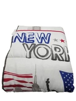 Mortreux Couette Tempérée Imprimée New York - 1 Personne 140 x 200 - 12965-20* Couette