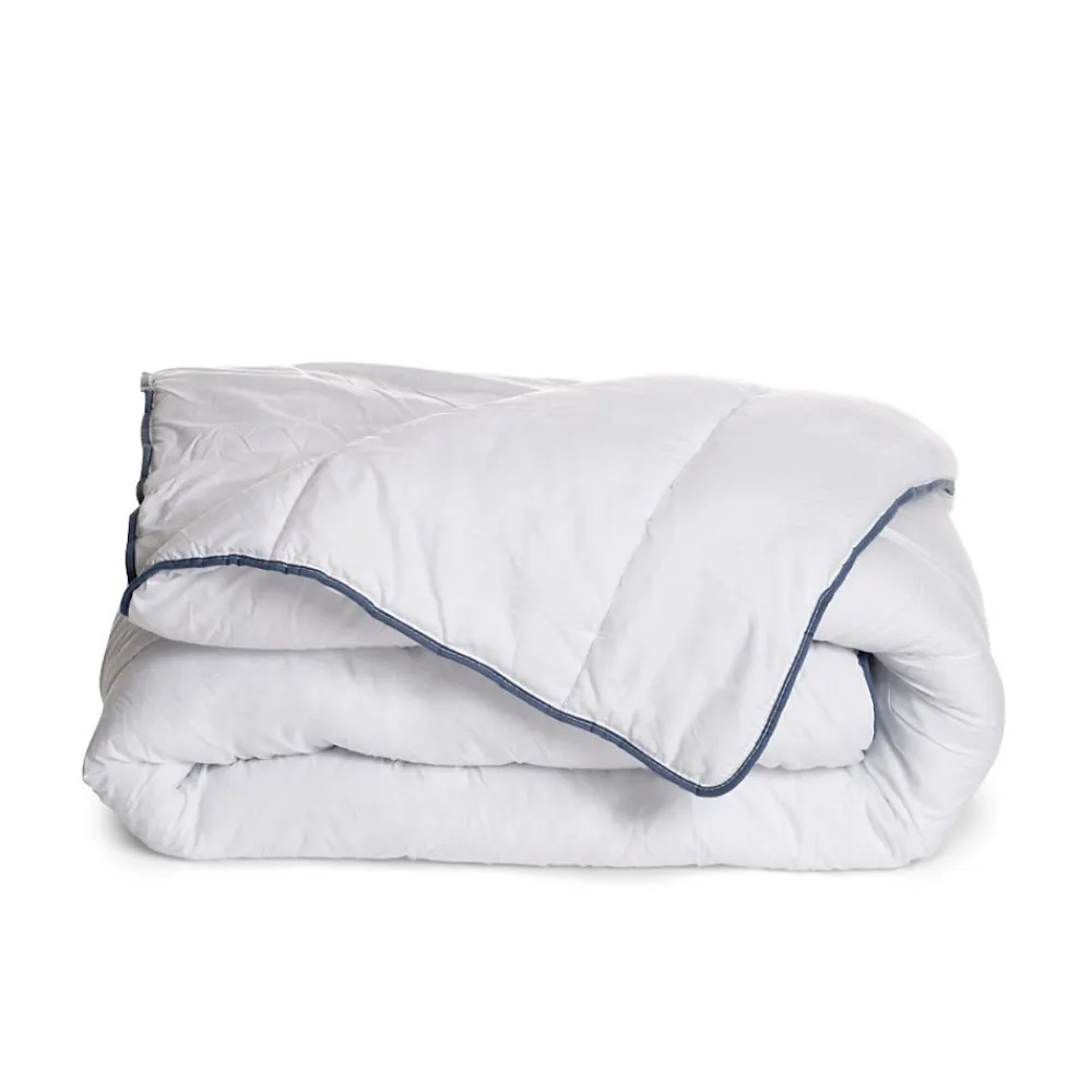 Couette Tempérée 200x200cm Garnissage 300g/m2>Bleu Calin Discount