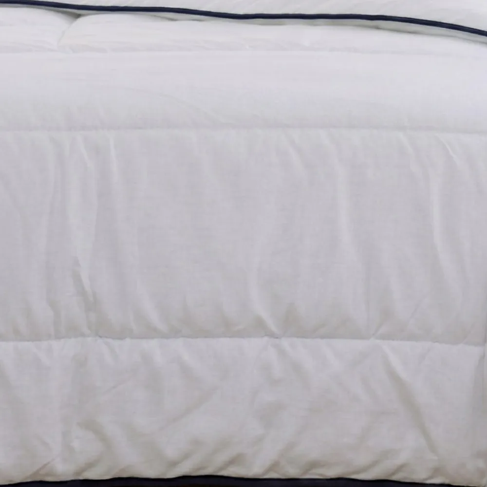 Couette Tempérée 200x200cm Garnissage 300g/m2>Bleu Calin Discount