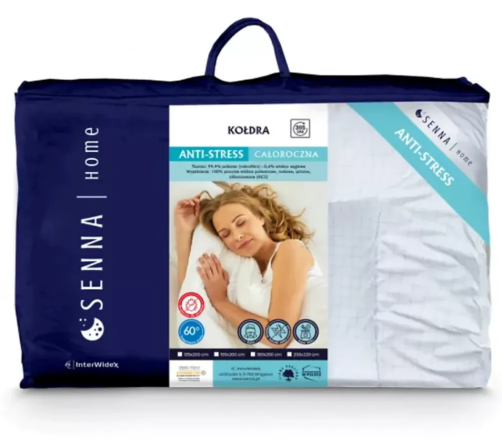 Senna Home Couette toute l'année 140x200 cm ANTI STRESS* Couette