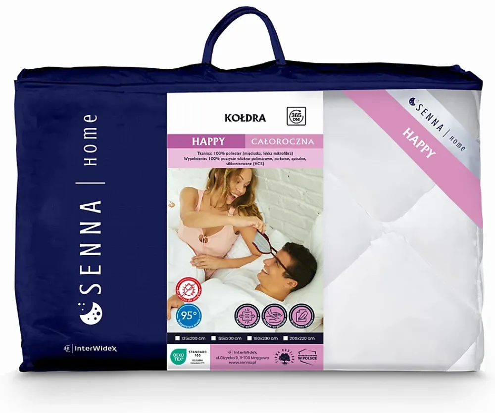 Senna Home Couette toutes l'année 155x200 HAPPY* Couette