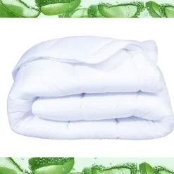 Dodo Couette 140x200 cm ALoe - Tempérée - 300G/m² - Couette 1 personne - Douce et Confortable - Blanc* Couette