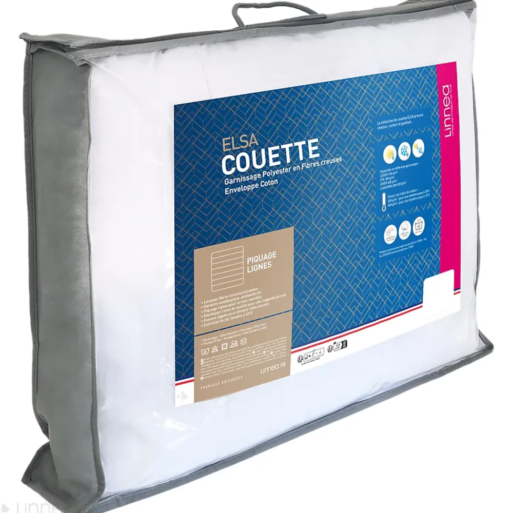Linnea Couette 140x200 cm été ELSA garnissage fibre polyester 100g/m2* Couette