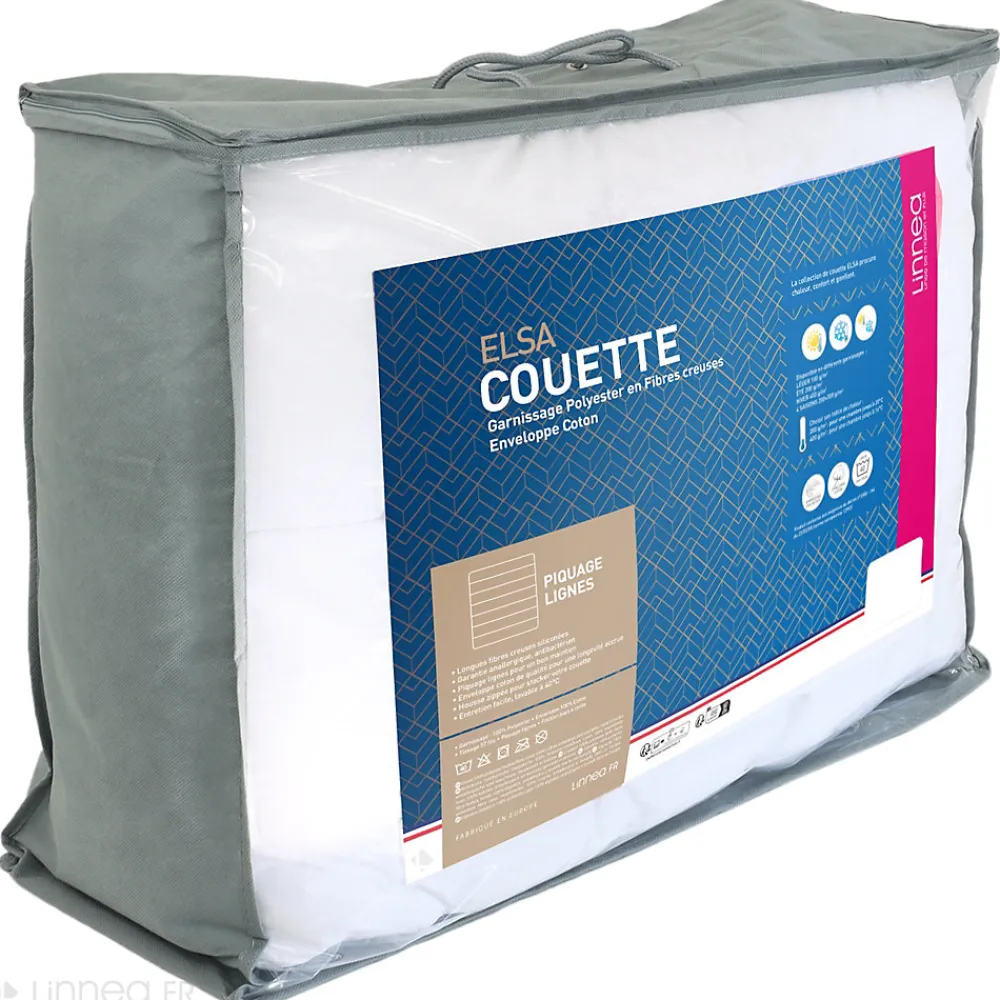 Couette 280x240 cm été ELSA garnissage fibre polyester 100g/m2>Linnea Best
