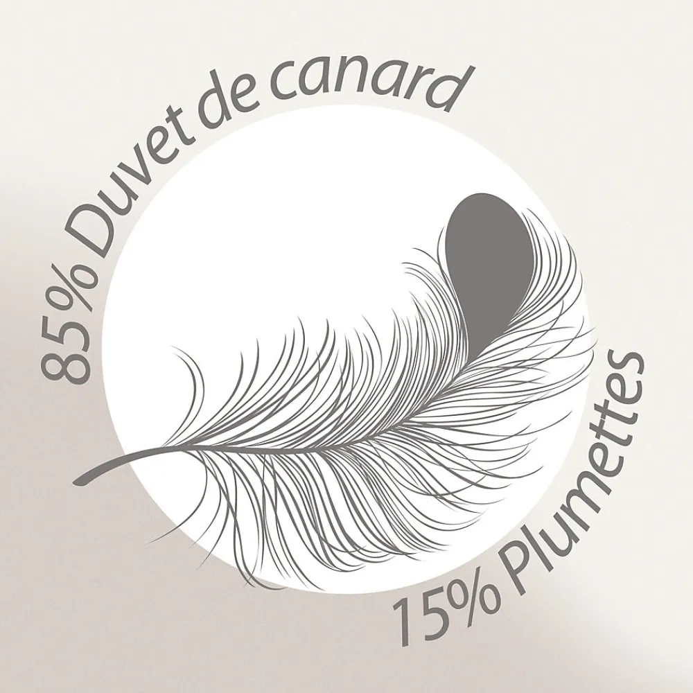 Couette 140x200 cm été FINLANDE garnissage naturel duvet de canard 180g/m2>Linnea Online