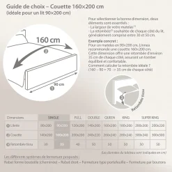 Linnea Couette 160x200 cm été ISLAND garnissage naturel duvet de canard 200g/m2* Couette