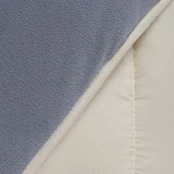 Couette 220x240 CM ZOE polaire biface gris et crème 400 gr><noscript><img width=