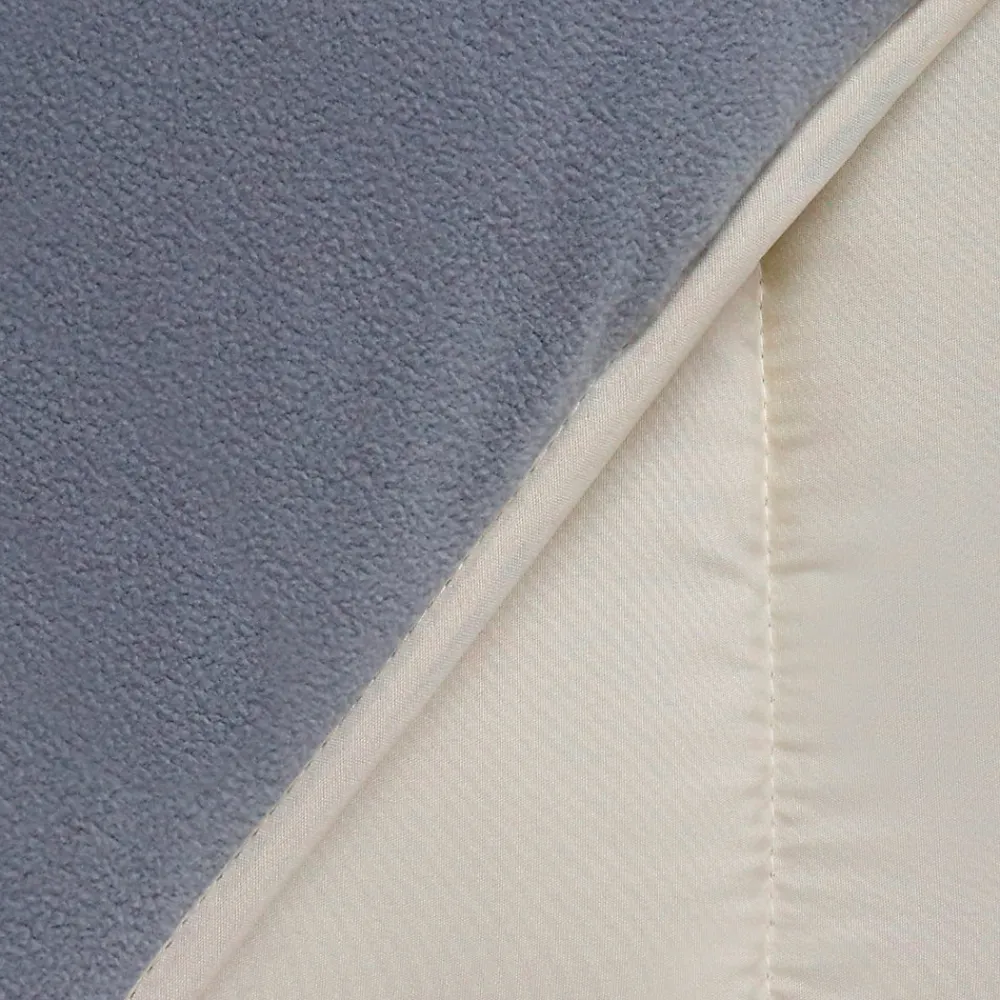 Couette 220x240 CM ZOE polaire biface gris et crème 400 gr>IDMarket Hot