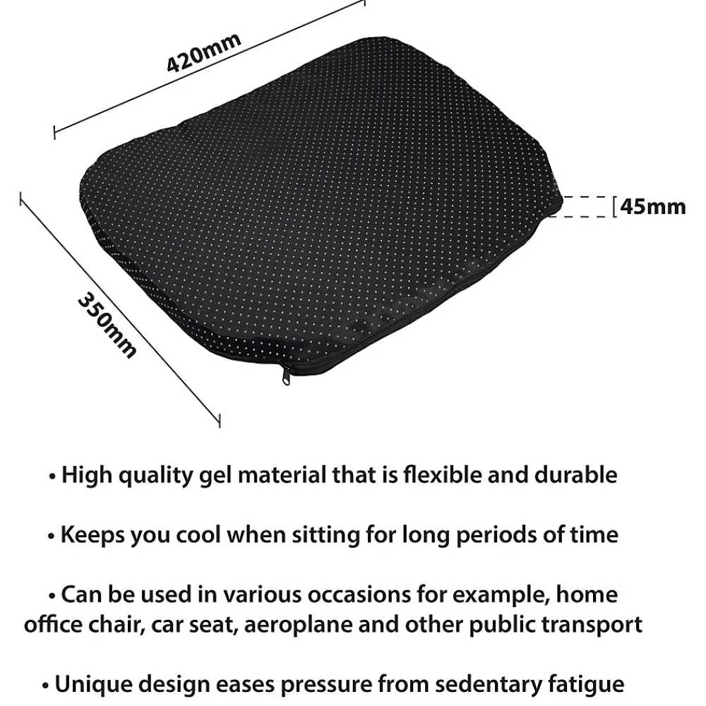 Aidapt Coussin de soutien en gel frais - VM937A - housse antidérapante, Utilisation en voyage, bureau* Couette