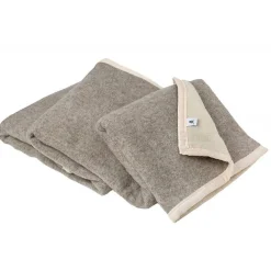 Couverture 100% Laine Toison DOr 180 x 240 taupe naturel>Toison d'Or Clearance
