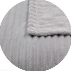 Linnea Couverture 100% polyester 240x260 cm microvelours DOLCE gris perle* Couverture
