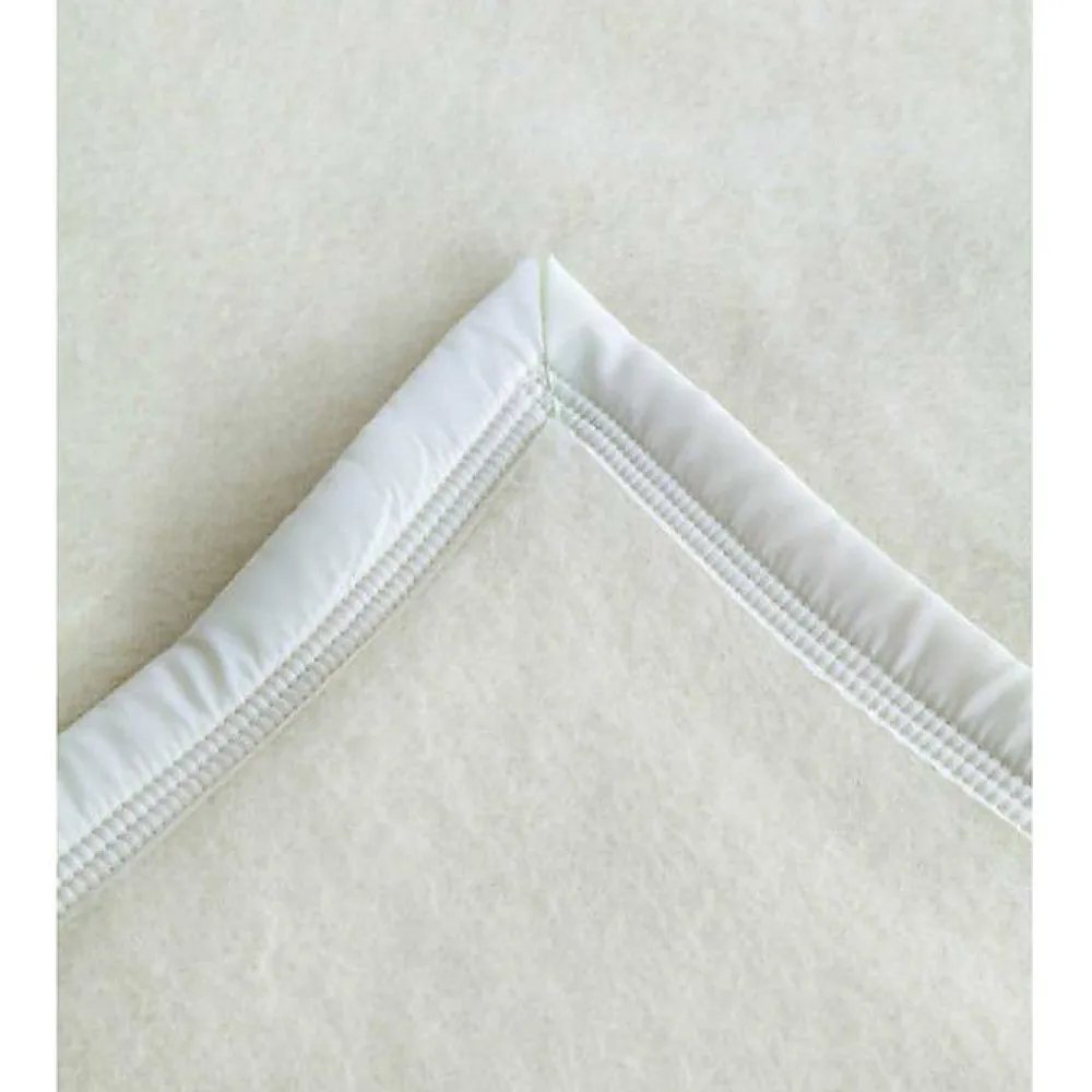 Couverture 100% Pure Laine Vierge Double face "Volta" 500 gr/m² - Volta Naturel Blanchi - 240 x 300 cm>Toison d'Or Discount
