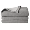 Couverture 100% Pure Laine Vierge Double face "Volta" 500 gr/m² - Volta Anthracite Souris - 240 x 300 cm>Toison d'Or New
