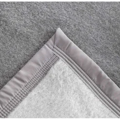 Couverture 100% Pure Laine Vierge Double face "Volta" 500 gr/m² - Volta Anthracite Souris - 240 x 300 cm>Toison d'Or New