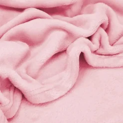 Couverture - - Douillette 150x200 cm - Polyester 100% - Rose - 350 g/m²>Springos Clearance