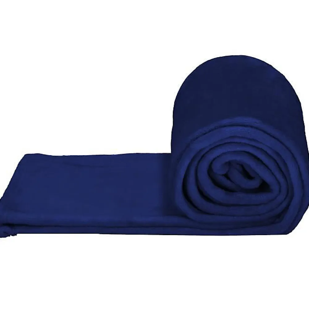 Couverture - - 200x220 cm - Bleu royal - 100% polyester - Douce et chaude>Springos Outlet