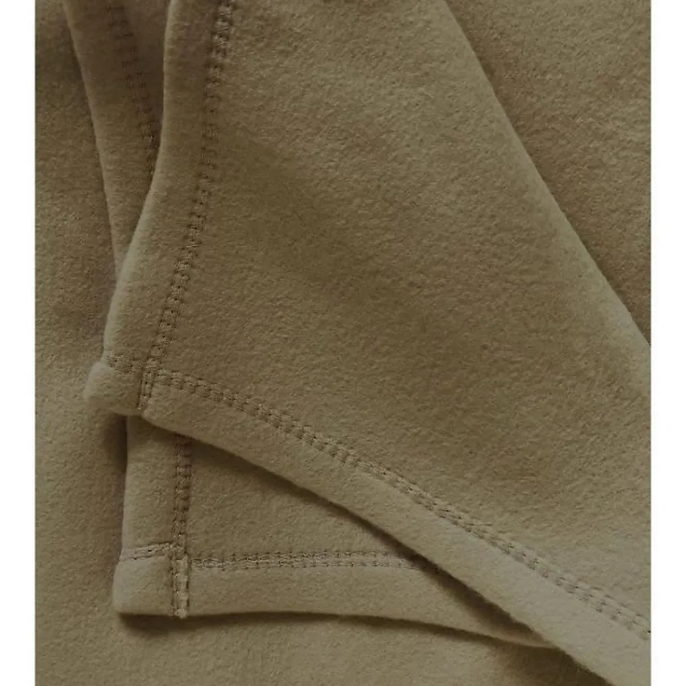 Poyet Motte Couverture en polaire unie (240x260 cm - Taupe)* Couverture
