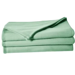 Couverture en polaire unie (220x240 cm - Vert tilleul)> Clearance