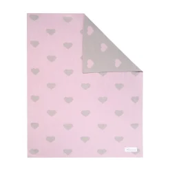 Couverture enfant cœurs 100 x 80 cm><noscript><img width=