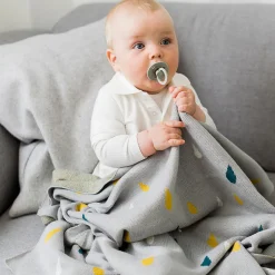Couverture enfant gouttes 100 x 80 cm>Kindsgut Hot