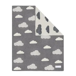 Kindsgut Couverture enfant nuages 100 x 80 cm* Couverture